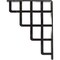 Ekena Millwork Diane Wrought Iron Bracket, (Single center brace), Antiqued Silver 1 1/2"W x 7 1/2"D x 10"H BKTM01X07X10SDIASV - alternate 5